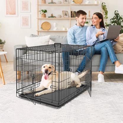 Folding Metal Dog Cage