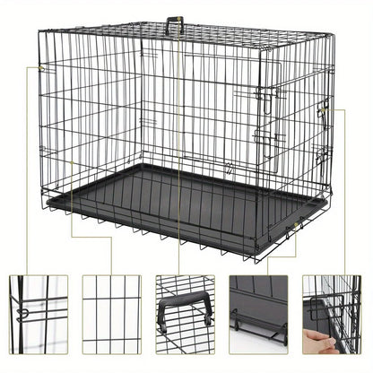 Folding Metal Dog Cage