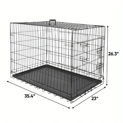 Folding Metal Dog Cage