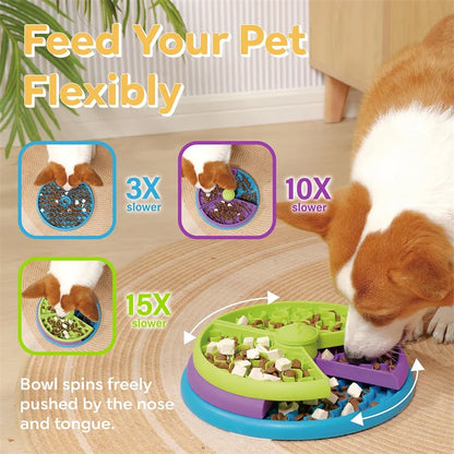 3-Layer Detachable Puzzle Slow Feeder